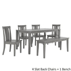 60-Inch Rectangular Antique Grey Dining Set by iNSPIRE Q Classic