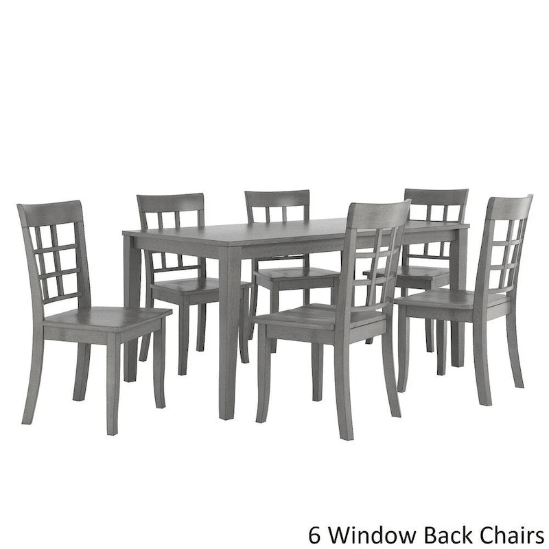 60-Inch Rectangular Antique Grey Dining Set by iNSPIRE Q Classic
