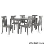 60-Inch Rectangular Antique Grey Dining Set by iNSPIRE Q Classic