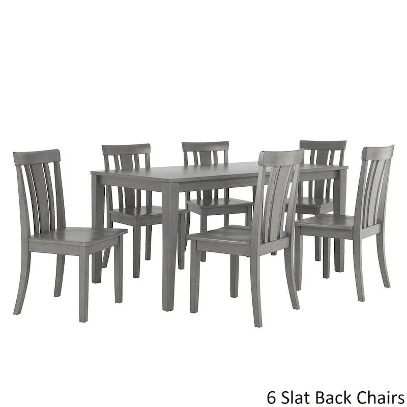 60-Inch Rectangular Antique Grey Dining Set by iNSPIRE Q Classic