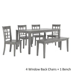 60-Inch Rectangular Antique Grey Dining Set by iNSPIRE Q Classic