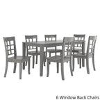 60-Inch Rectangular Antique Grey Dining Set by iNSPIRE Q Classic