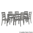 60-Inch Rectangular Antique Grey Dining Set by iNSPIRE Q Classic