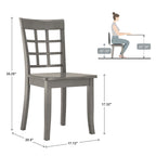 60-Inch Rectangular Antique Grey Dining Set by iNSPIRE Q Classic