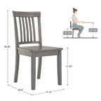 60-Inch Rectangular Antique Grey Dining Set by iNSPIRE Q Classic