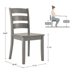 60-Inch Rectangular Antique Grey Dining Set by iNSPIRE Q Classic