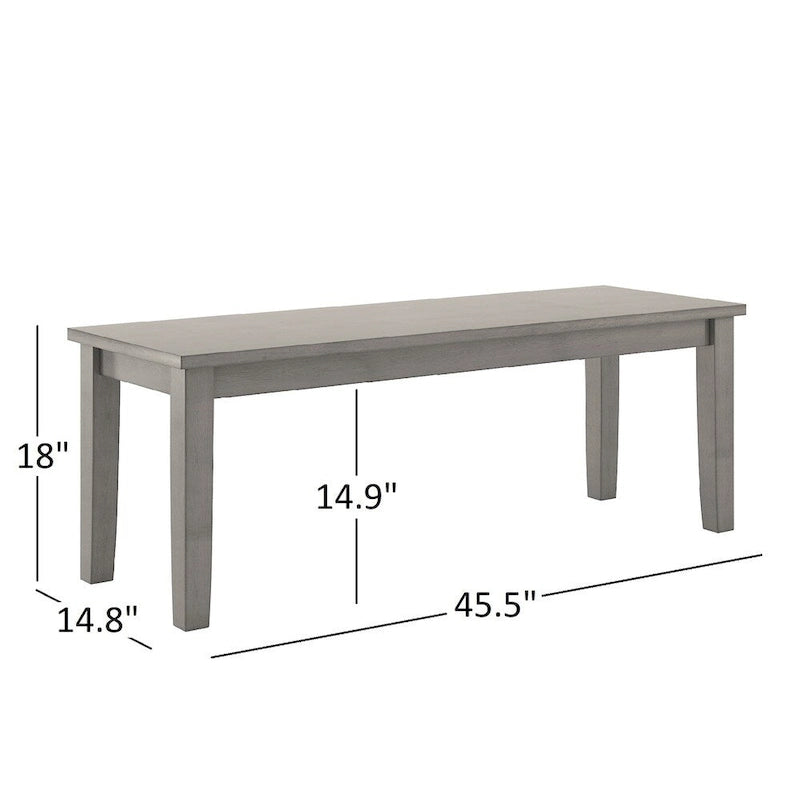 60-Inch Rectangular Antique Grey Dining Set by iNSPIRE Q Classic