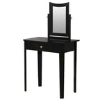 Contemporary Solid Wood 1-Drawer 3-Piece Makeup Vanity Set