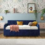 Daphne Upholstered Twin Daybed with Roll Out Trundle