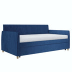 Daphne Upholstered Twin Daybed with Roll Out Trundle