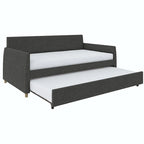 Daphne Upholstered Twin Daybed with Roll Out Trundle