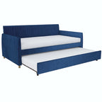 Daphne Upholstered Twin Daybed with Roll Out Trundle