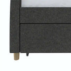 Daphne Upholstered Twin Daybed with Roll Out Trundle