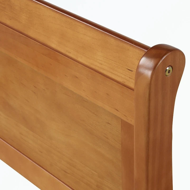 Wood Platform Bed with Headboard/Footboard/Wood Slat Support