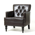 Malone Brown Leather Club Chair