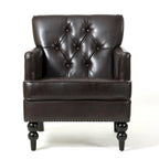 Malone Brown Leather Club Chair