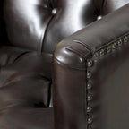 Malone Brown Leather Club Chair