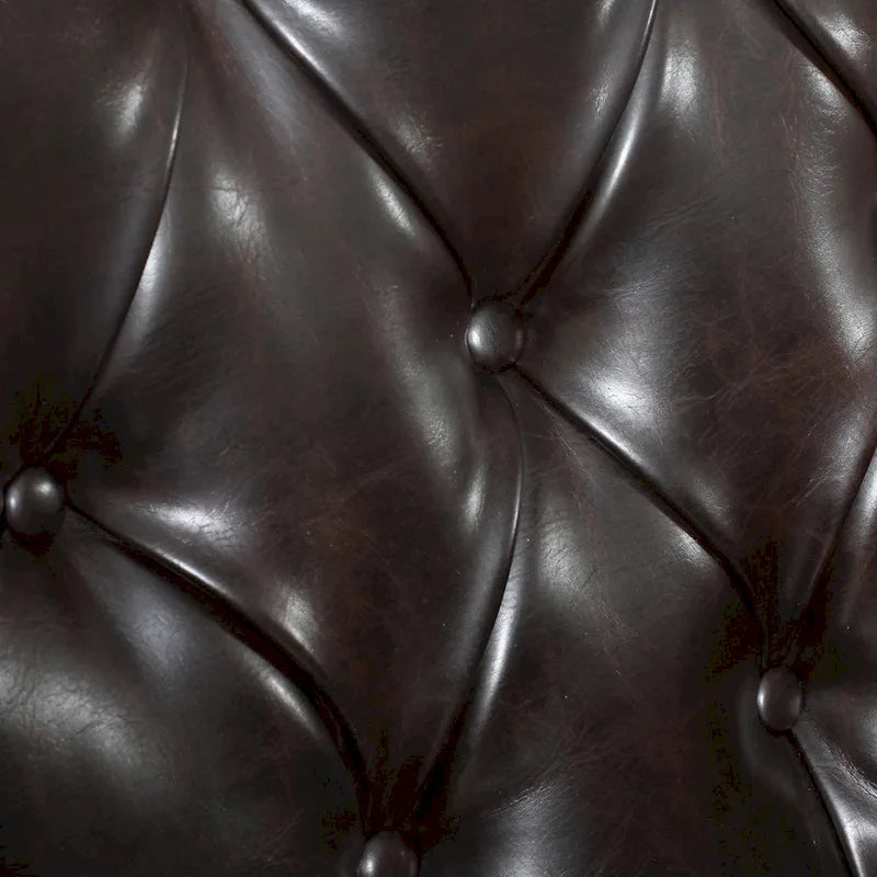Malone Brown Leather Club Chair