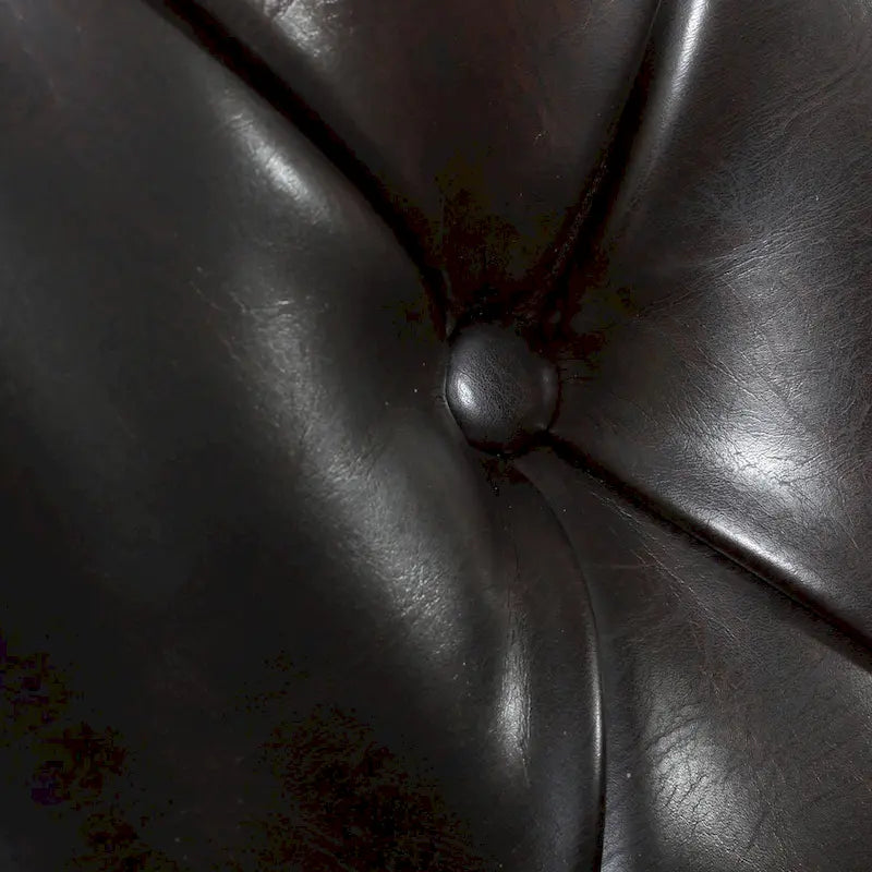 Malone Brown Leather Club Chair