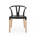 Mountfair Modern Wood Leg Dining Chairs (Set of 2)