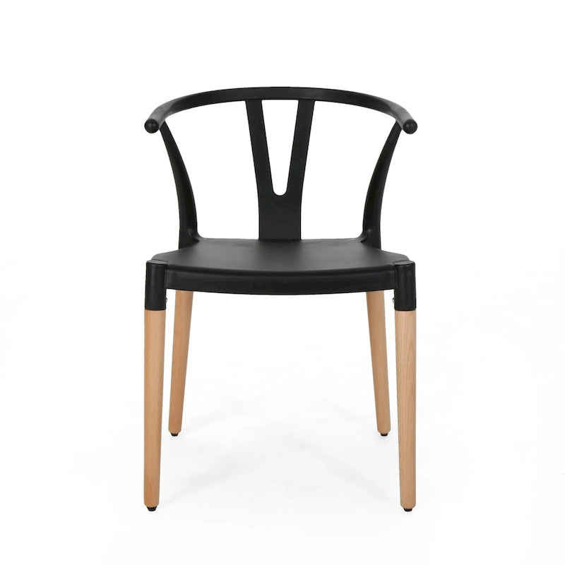 Mountfair Modern Wood Leg Dining Chairs (Set of 2)