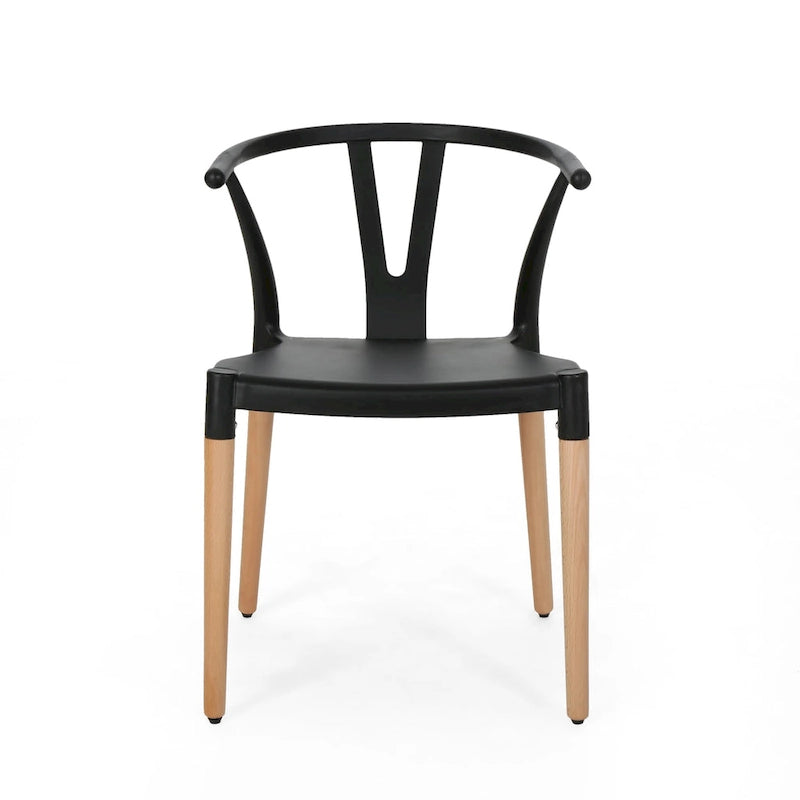 Mountfair Modern Wood Leg Dining Chairs (Set of 2)