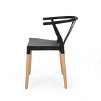 Mountfair Modern Wood Leg Dining Chairs (Set of 2)