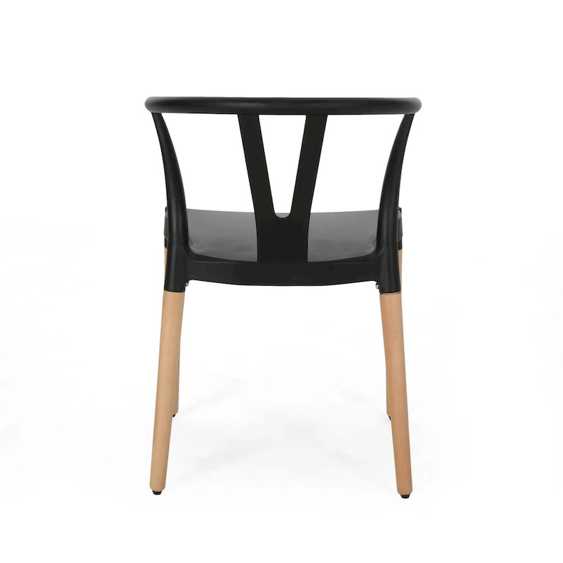 Mountfair Modern Wood Leg Dining Chairs (Set of 2)