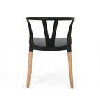 Mountfair Modern Wood Leg Dining Chairs (Set of 2)