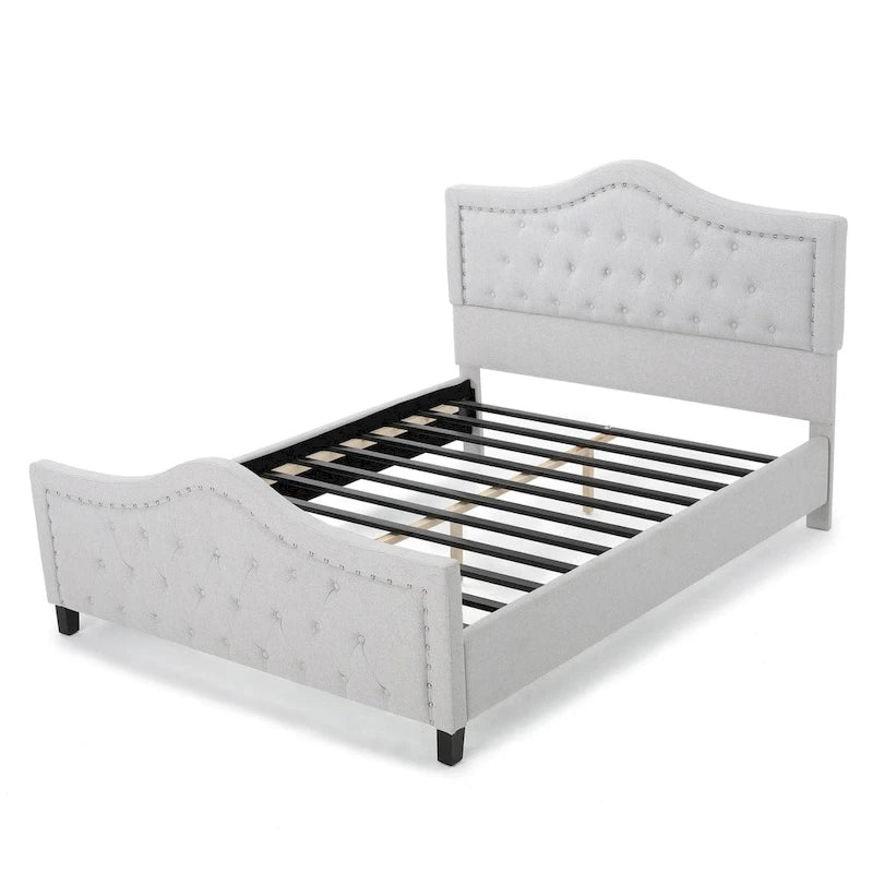 Virgil Queen-size Upholstered Tufted Bed