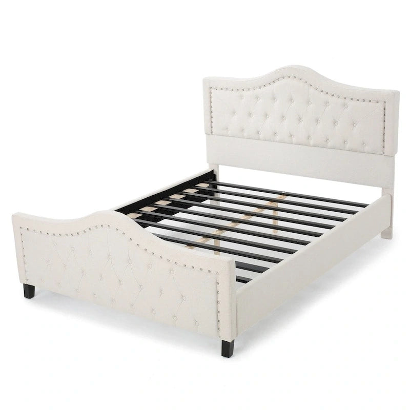 Virgil Queen-size Upholstered Tufted Bed