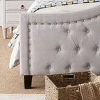Virgil Queen-size Upholstered Tufted Bed