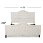 Virgil Queen-size Upholstered Tufted Bed