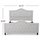 Virgil Queen-size Upholstered Tufted Bed