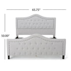 Virgil Queen-size Upholstered Tufted Bed