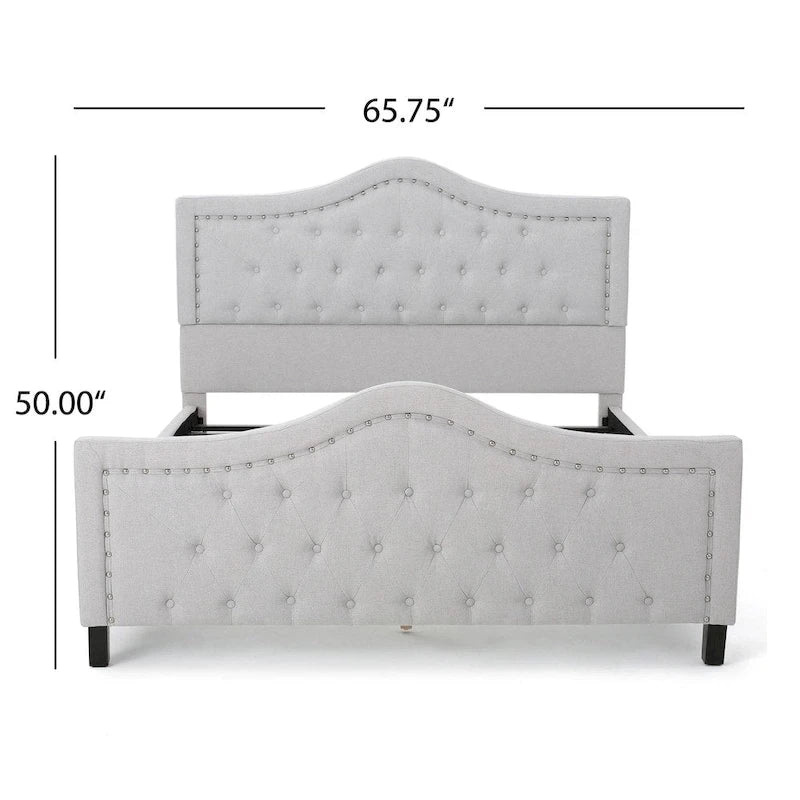 Virgil Queen-size Upholstered Tufted Bed