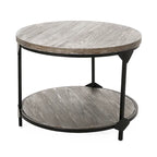 Cedarhurst Modern Industrial Round Coffee Table