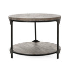 Cedarhurst Modern Industrial Round Coffee Table