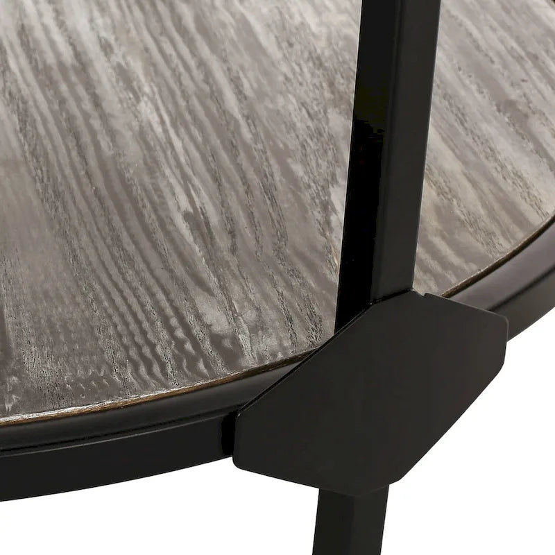 Cedarhurst Modern Industrial Round Coffee Table