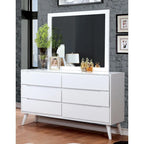 Fopp Mid-Century Modern 2-piece 6-Drawer Dresser and Mirror Set