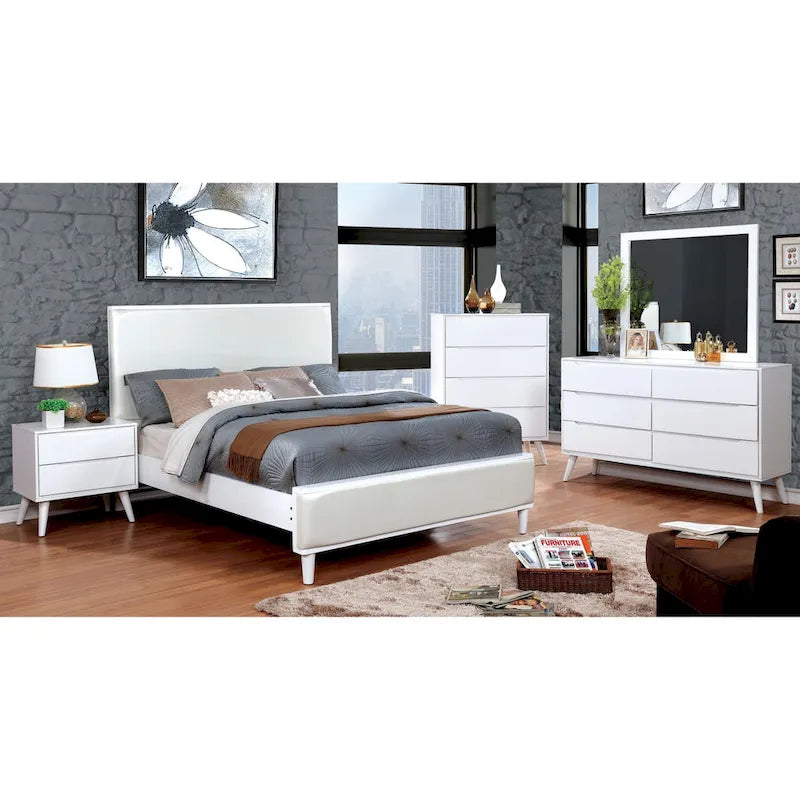 Fopp Mid-Century Modern 2-piece 6-Drawer Dresser and Mirror Set