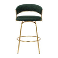 Silver Orchid Tatyana 26 Upholstered Counter Stool with Metal Legs (Set of 2)