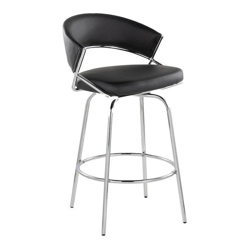 Silver Orchid Tatyana 26 Upholstered Counter Stool with Metal Legs (Set of 2)