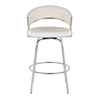 Silver Orchid Tatyana 26 Upholstered Counter Stool with Metal Legs (Set of 2)