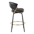 Silver Orchid Tatyana 26 Upholstered Counter Stool with Metal Legs (Set of 2)