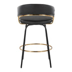 Silver Orchid Tatyana 26 Upholstered Counter Stool with Metal Legs (Set of 2)