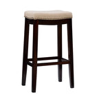 Linon Willamette Linen Backless 32-in Bar Stool