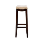 Linon Willamette Linen Backless 32-in Bar Stool