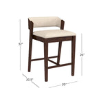 Carson Carrington Jugas Non-swivel Counter Height Stool