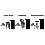 Carson Carrington Jugas Non-swivel Counter Height Stool
